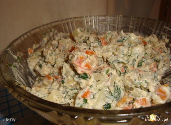 Рецепт Турецкий салат с морковью и картофелем