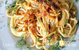 Спагетти с кунжутом