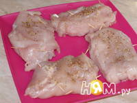 Приготовление шницеля из куриной грудки  Кордон блю: шаг 7