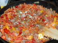 Приготовление овощной запеканки с мясом и макаронами: шаг 8