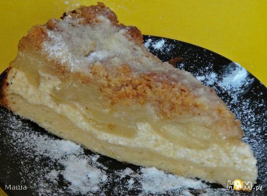 Рецепт Грушевый пирог с хрустящей посыпкой