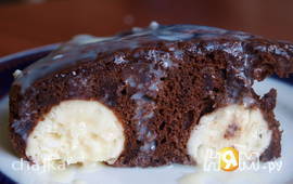 Шоколадный пирог с шариками