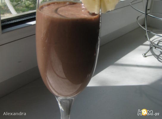 Рецепт Шоколадно-банановый йогурт