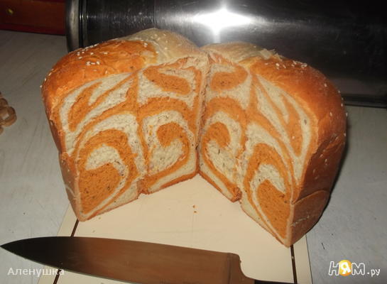Рецепт Хлеб из пшеничной муки " Рыжая завитушка "