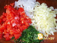 Приготовление салата с баклажаном: шаг 2