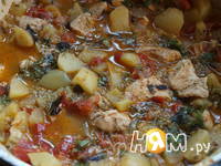 Приготовление куриного филе, тушеного с овощами: шаг 6