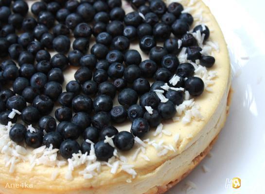 Рецепт Творожный пирог с черникой