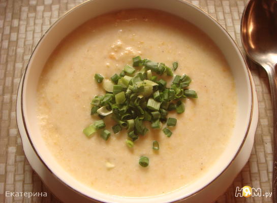 Рецепт Суп-пюре с креветками и картофелем