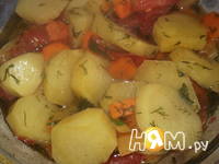 Приготовление жаркого с овощным рагу: шаг 7