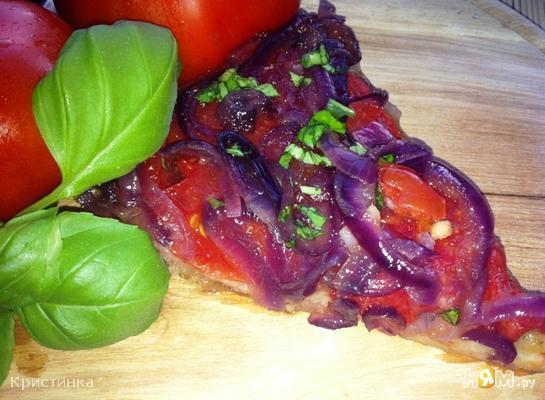 Рецепт Тарт с томатами и карамельным луком