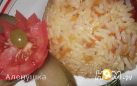 Острый рис с вялеными помидорами