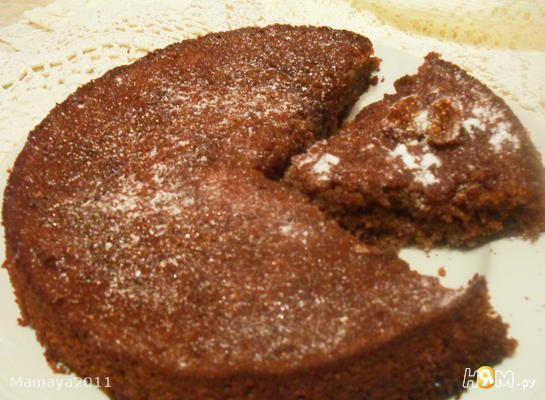Рецепт Медовый пирог с сушеным инжиром