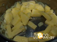 Приготовление супа-крема из кукурузы на молоке: шаг 4