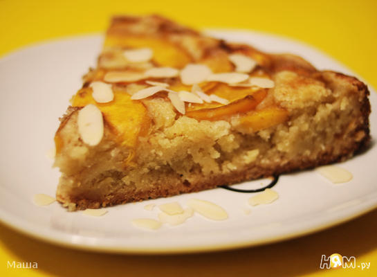 Рецепт Миндальный пирог с нектаринами