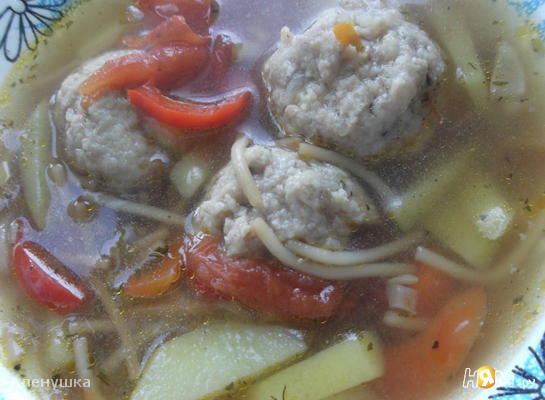 Рецепт Суп с фрикадельками и овощами