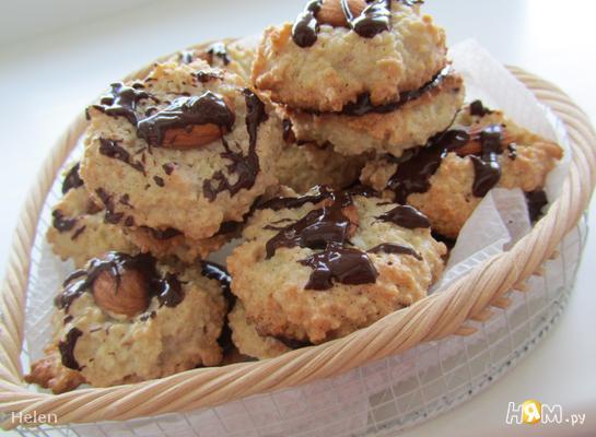 Рецепт Миндальное печенье с шоколадом