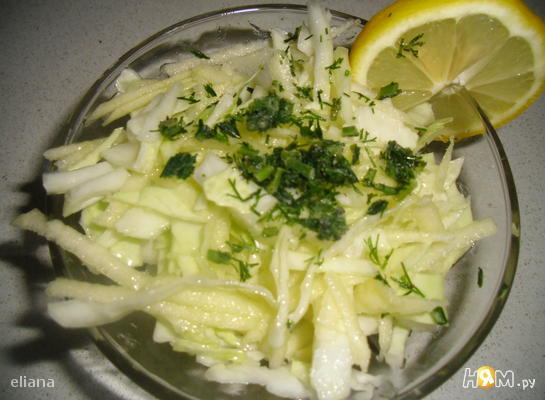 Рецепт Салат из свежей капусты