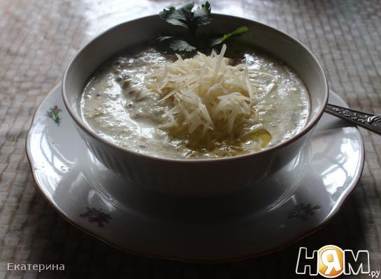 Рецепт Сливочный крем-суп с цуккини и шампиньонами