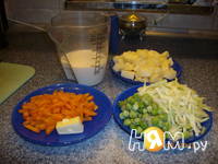 Приготовление супа молочного с овощами: шаг 1