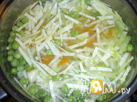 Приготовление супа молочного с овощами: шаг 4