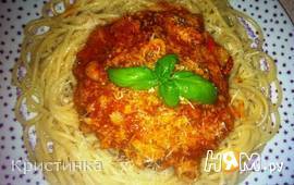 Спагетти с морепродуктами и тунцом