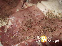 Приготовление фаршированной моцареллой свиной отбивной: шаг 3