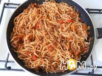 Приготовление спагетти с фаршем и овощами: шаг 22