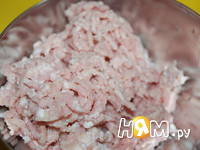 Приготовление мясного лукошка с вермишелью и сыром: шаг 3