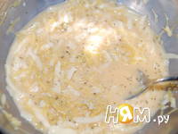 Приготовление мясного лукошка с вермишелью и сыром: шаг 9
