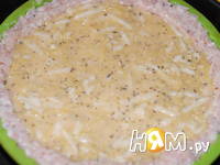 Приготовление мясного лукошка с вермишелью и сыром: шаг 10