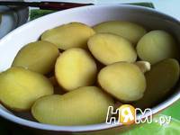 Приготовление  картошки с кунжутом и соусом: шаг 4