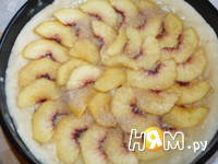 Приготовление пирога с персиками: шаг 8