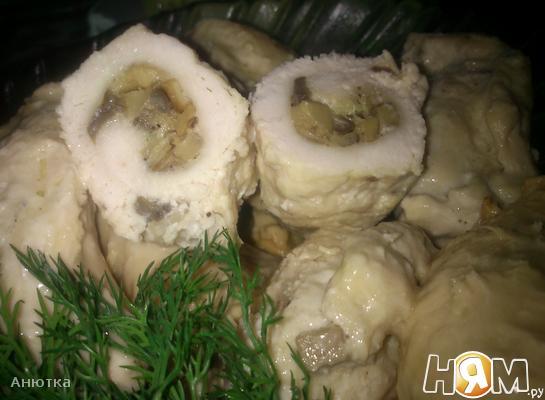 Рецепт Куриные рулетики с грибами