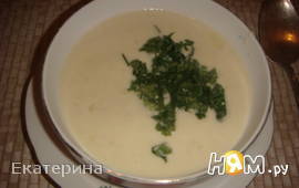 Картофельный суп с чесноком и луком