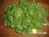 Приготовление зеленого салата с беконом: шаг 2