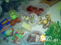 Приготовление мяса запеченного с овощами: шаг 1