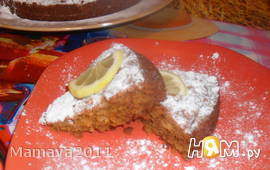 Медово-лимонный пирог с овсяными хлопьями