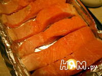 Приготовление запеченного лосося с сыром: шаг 2