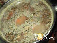 Приготовление горохового супа с грецкими орехами: шаг 5