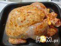 Приготовление курицы в духовке с маслом: шаг 4