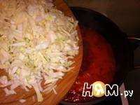 Приготовление супа с помидорами и болгарским перцем: шаг 4