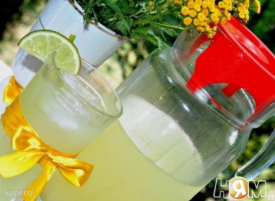 Имбирный  лимонад с мятой