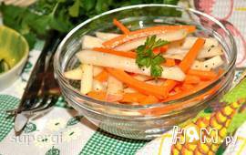 Салат из кольраби с яблоком и морковью