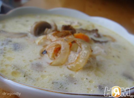 Рецепт Сырный суп на основе лукового