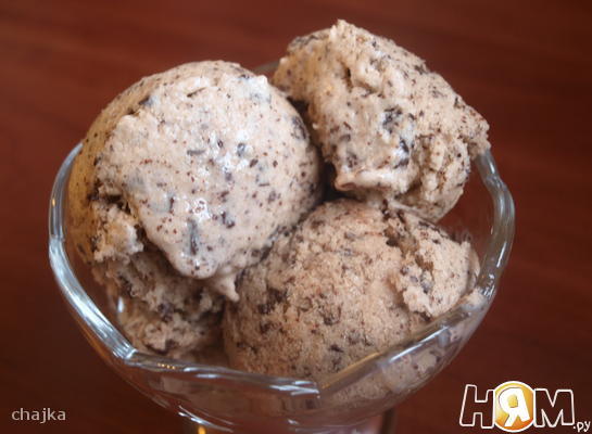 Рецепт Мороженое из топленого молока с шоколадной крошкой