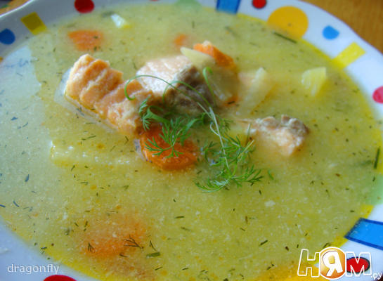 Рыбный суп со сливочным вкусом
