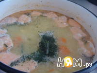 Приготовление сливочного рыбного супа: шаг 7