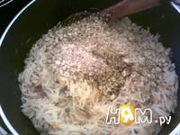 Приготовление риса с грецким орехом: шаг 6