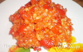 Салат из перца с рисом "Лечо"