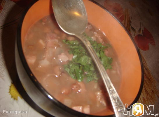 Рецепт Фейохаджа (фасолевый суп с копченостями)